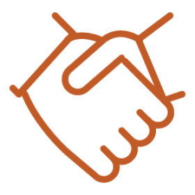 Minimal handshake icon